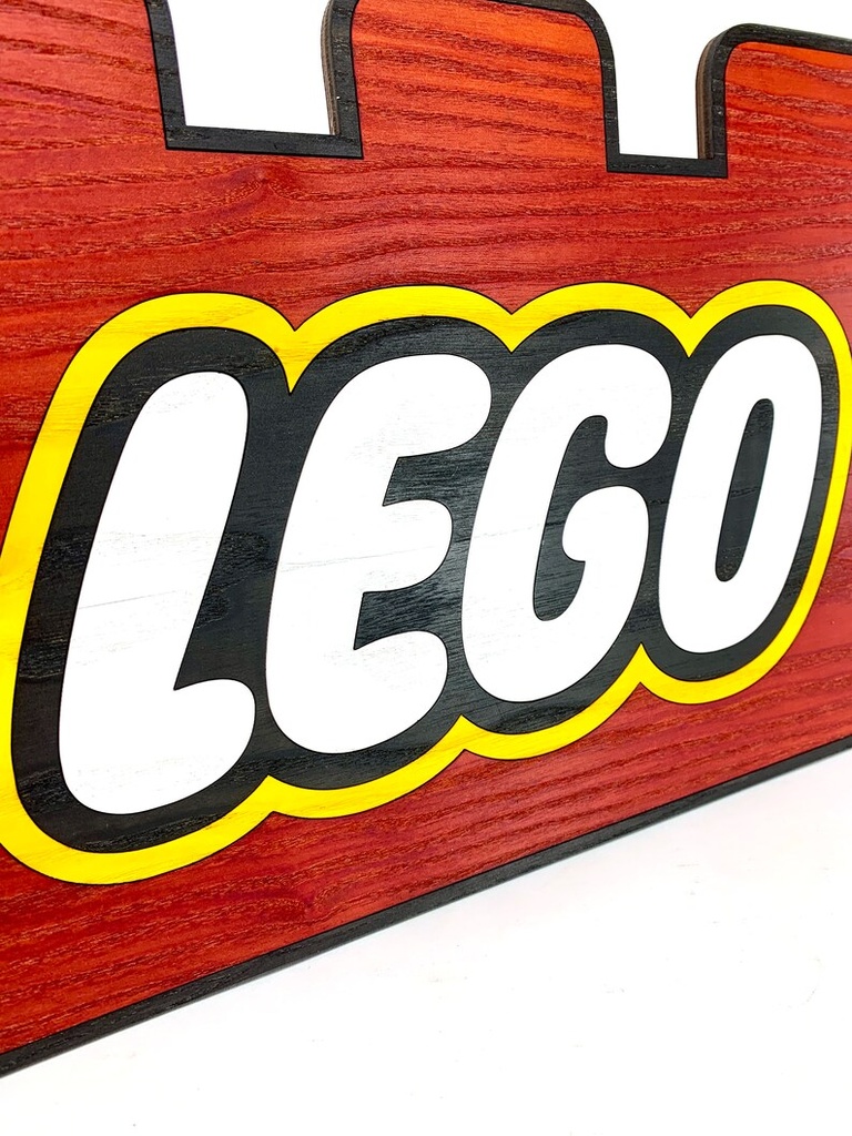 Décoration Murale Bois // Lego // Logo